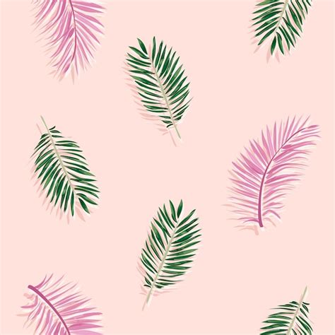 Motif De Feuilles Tropicales Sans Soudure Vecteur Premium