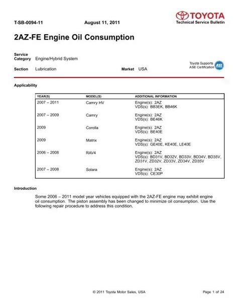 Toyota Rav Engine Oil Specification