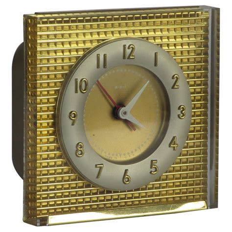 1940s Acrylic Alarm Clock At 1stdibs