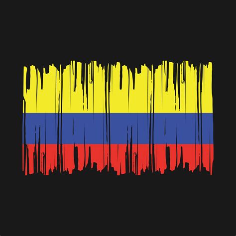 Colombia Flag Brush Vector Illustration 20471823 Vector Art at Vecteezy