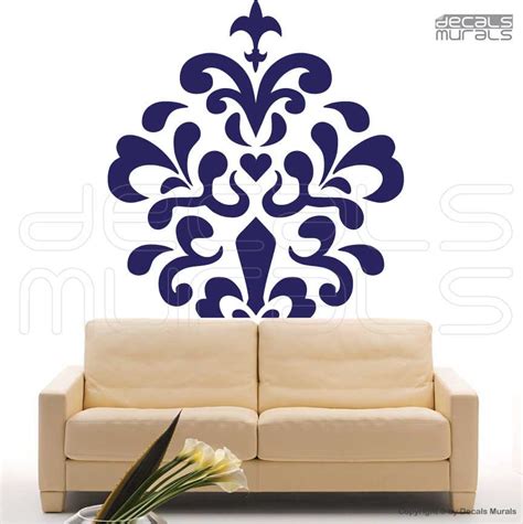 Wall Decals Mod Damask Vinyl Stickers Interior By Decalsmurals