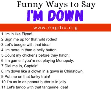 Funny Ways To Say Thinking Of You Engdic