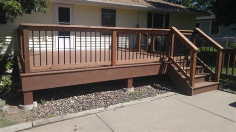 Trex Select Saddle Color Deck In Bloomington Mn Traditional Deck