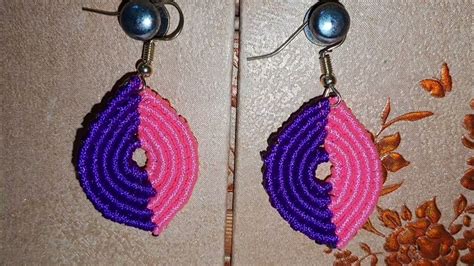 How To Make A Macrame Earrings Youtube