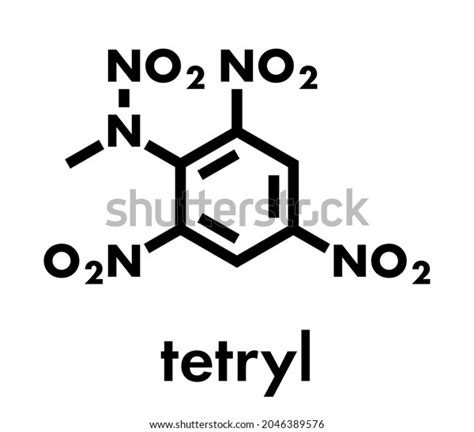 Tetryl Explosive Molecule Skeletal Formula Stock Vector (Royalty Free ...