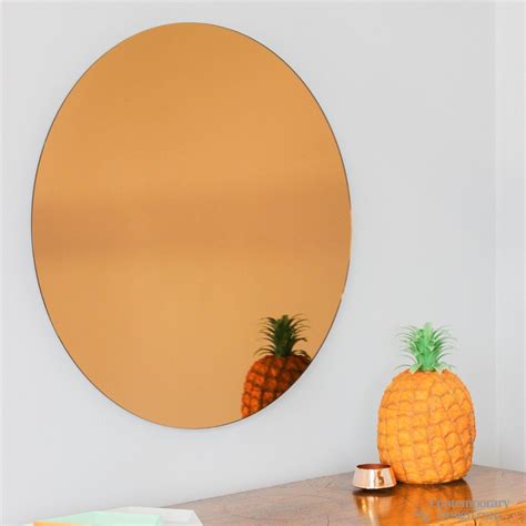 Polished Copper Mirror Contemporary Design Copper Mirror