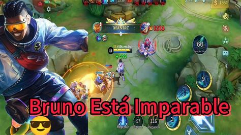 MANIAC BRUNO ÚSALO ANTES QUE LO NERFEEN MOBILE LEGENDS BANG BANG YouTube