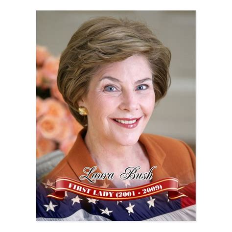 Portrait of Laura Bush, wife of George W. Bush, the 43rd President of ...