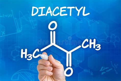 Chemical Formula Of Diacetyl Stock Illustration Illustration Of