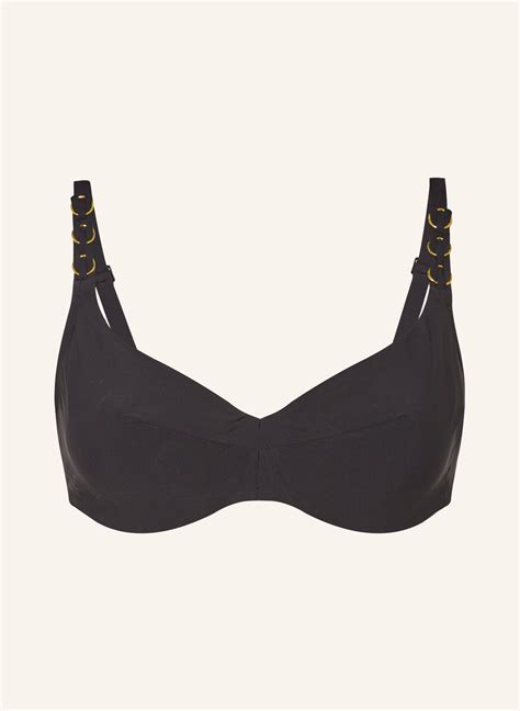 Chantelle B Gel Bikini Top Emblem In Schwarz