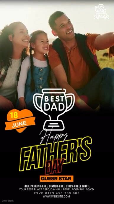 Fathers Day Whatsapp Status Template Postermywall