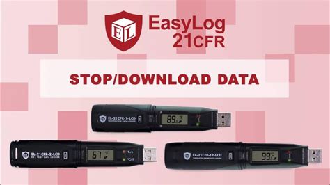 Easylog Tutorial Easylog 21 Cfr Usb Data Loggers How To Download Data