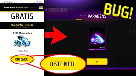 DIAMANTES GRATIS EN FREE FIRE Descubre El BUG Del Servidor Avanzado