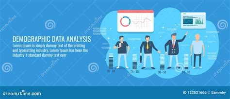 Demographic Analysis World Map Infographic Chart Design Template Vector