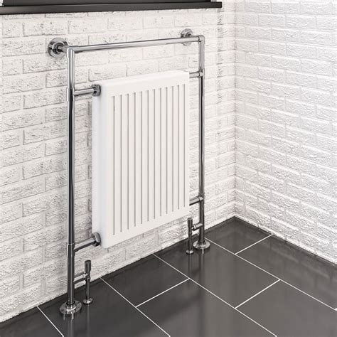 Eastbrook Twyver 952 X 684 Chrome And White Traditional Towel Radiator