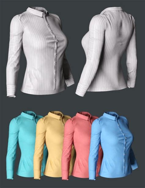 Mdu Dforce Blouse For Genesis And Females D Models For Daz