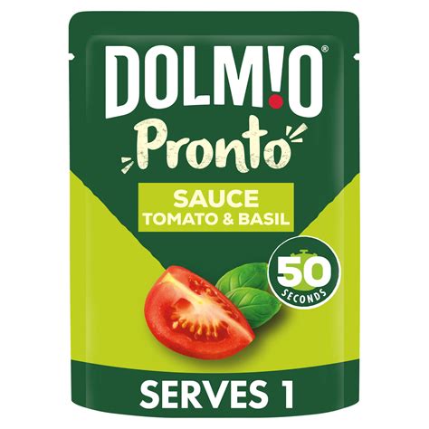 Dolmio Pronto Tomato And Basil Microwave Pasta Sauce 170g Pasta