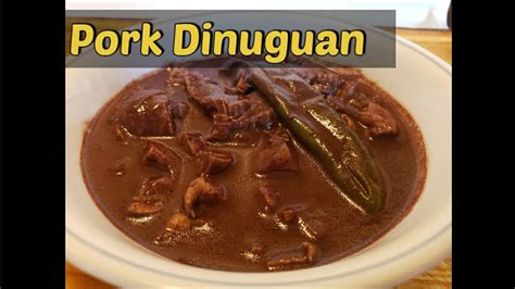 How To Cook Pork Dinuguan Youtube