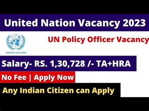 United Nation Vacancy Salary Lac Un Ngo Vacancy For All