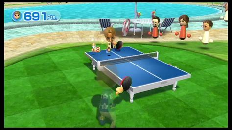 Wii Sports Resort Table Tennis Return Challenge Points Youtube