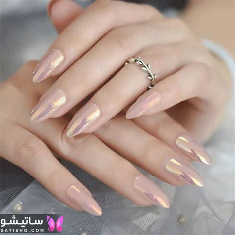 مدل ناخن کروم 51 طرح ناخن با لاک کروم 2023 ساتیشو