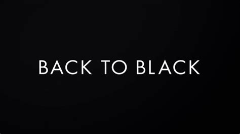 Back To Black Bande Annonce Vostf Hd Vid O Dailymotion