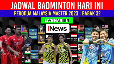 Jadwal Malaysia Master 2023 Hari Ini Day 1 R32 11 Wakil Indonesia