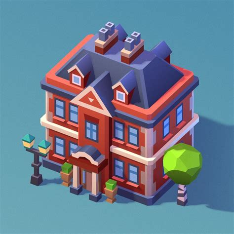 GoCity Buildings On Behance Game Design Isometric Art Amazing Art