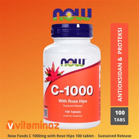 Now Foods Vitamin C 1000 Mg 100 Tablet HALAL Lazada Indonesia