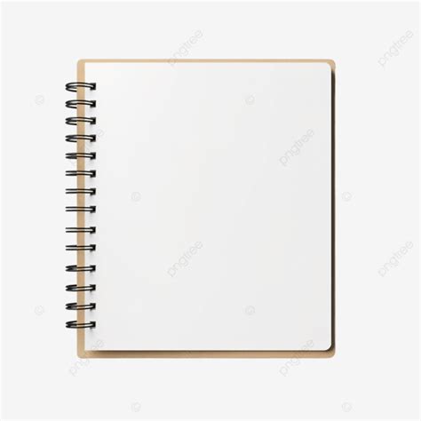 Notebook With Blank Paper Sheet Notebook Notepad Blank PNG