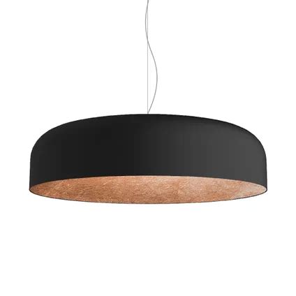 TUZZI Hanglamp 1xE27 Metaal Zwart Mat Gouden Koper D 50cm