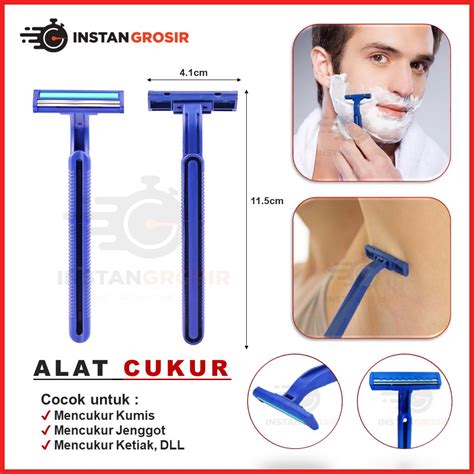 Jual Alat Cukur Kumis Dan Jenggot 2 Mata Pisau Cukuran Ketiak Pencukur