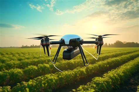 Premium Ai Image Smart Agriculture Using Drones And Iotfuture Vision City