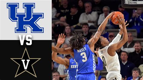 12 Kentucky Vs Vanderbilt Highlights 2020 College Basketball YouTube