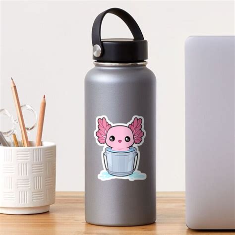 Minecraft Axolotl In A Bucket Sticker For Sale By Avi Te Redbubble