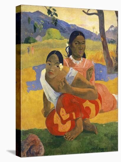 When Will You Marry 1892 Stretched Canvas Print Paul Gauguin