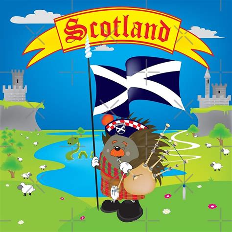 Greetings From Scotland By Mangulica Redbubble