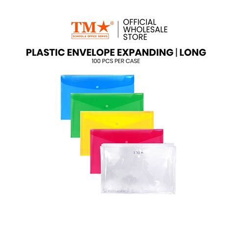 tm school office series pcs plastic expanding envelope long pe