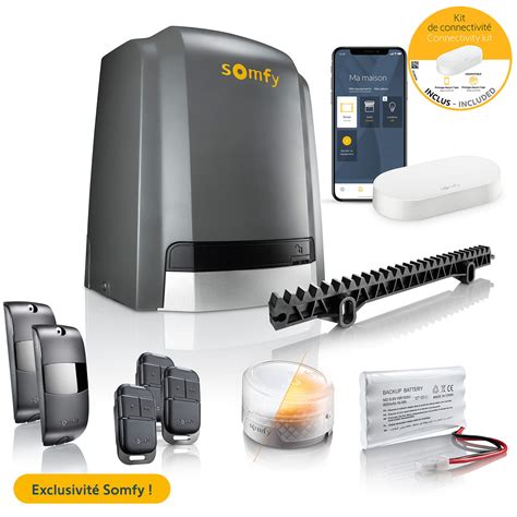 Motorisation de portail coulissant SLIDYMOOVE 600 XL connecté SOMFY