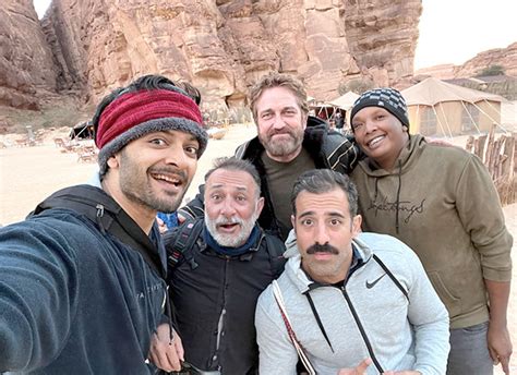 Ali Fazal Shares Candid Images With Co Star Gerard Butler From The Sets