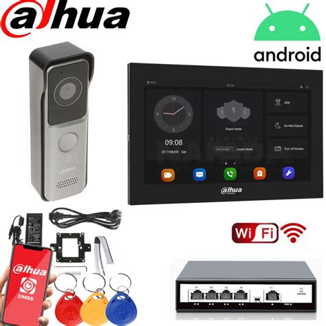 Mutil Language Dahua VTO2311R WP POE WiFi Video Intercom Camera Kit IP