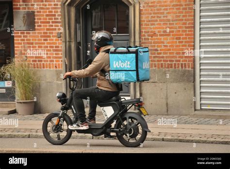 Copenhagen Denmark Sept Wolt Partner Food Delivery Bike