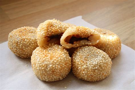 Sesame Balls Filled With Red Bean Paste Jin Deui Artofit