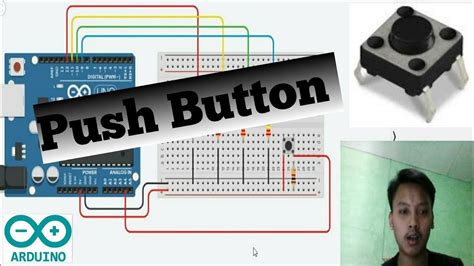 Menggunakan Push Button Untuk Menyalakan LED Secara Bergantian Di