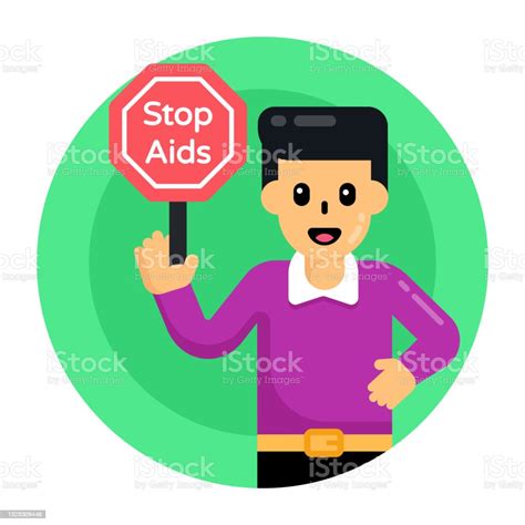 Stop Aids Protest Stock Illustration Download Image Now Aids Adult