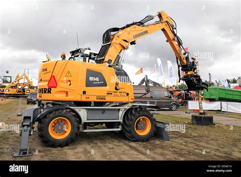 HYVINKAA FINLAND SEPTEMBER 8 2017 Liebherr A 914 Compact Litronic