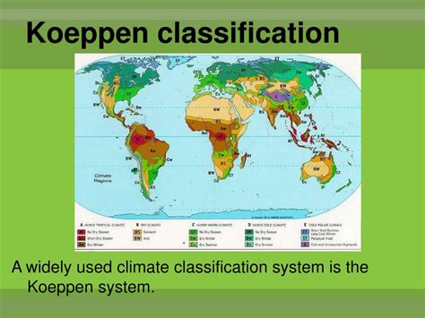 Koeppen Climate Classification