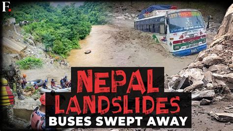 Nepal Dozens Missing As Landslide Sweeps Buses Into River Rescue