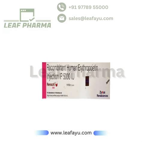 Renocrit Recombinant Human Erythropoietin Injection Ip Iu At