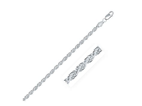 Diamond Cut Rope Chain in 925 Sterling Silver (3.6 mm) - Richard Cannon ...